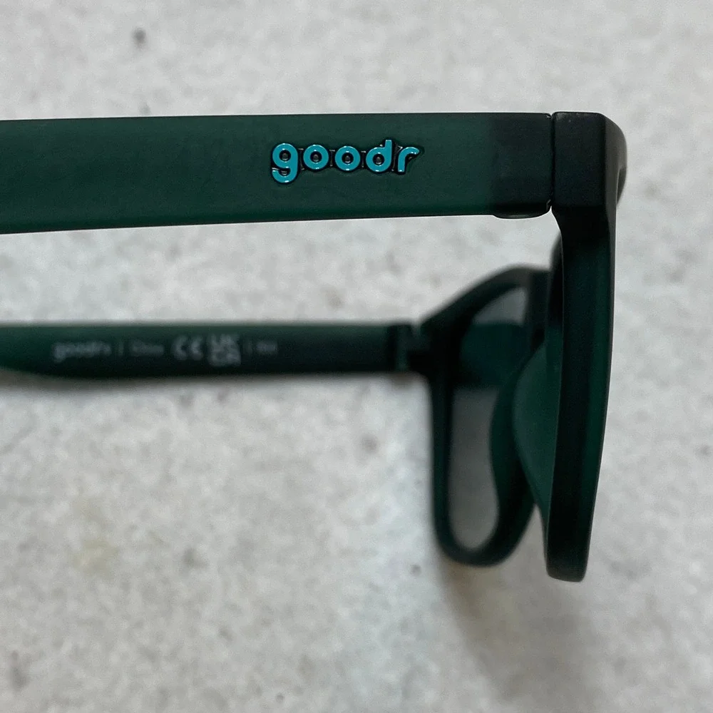 Goodr Sedan 90s Style Icon Sunglasses Unisex OS Green Polarized Matte